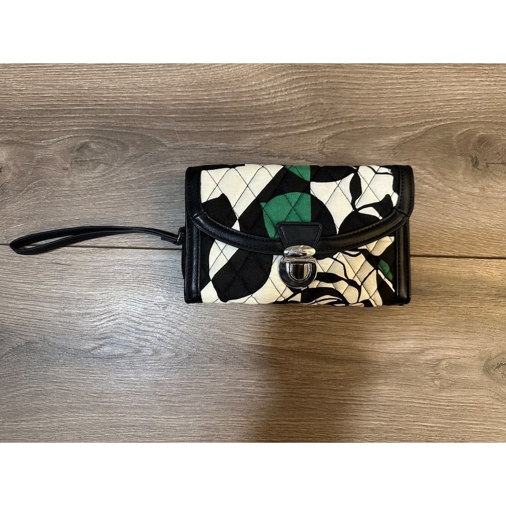 Vera Bradley Signature Cotton Ultimate Wristlet Clutch Imperial Rose
